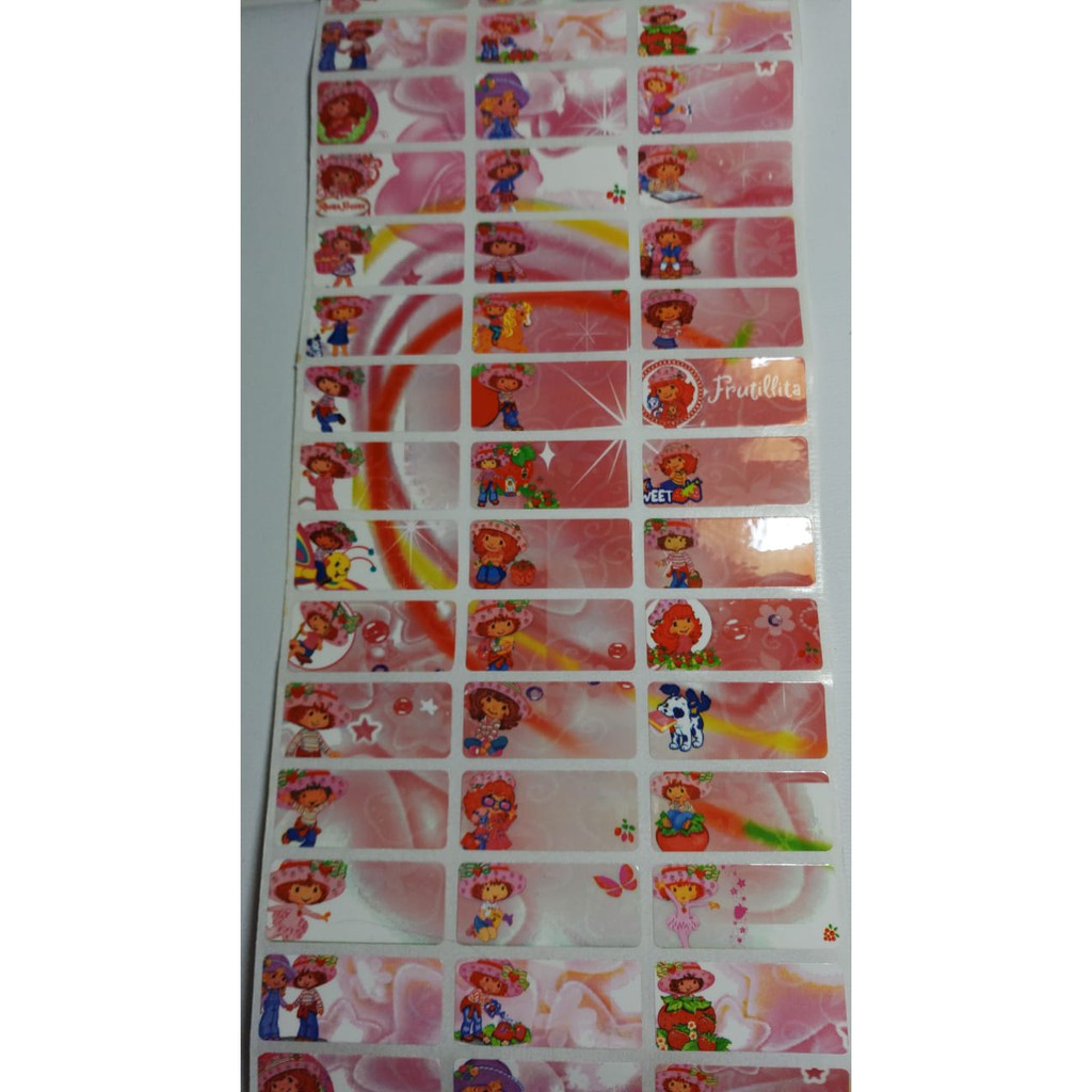 

Stiker Label Nama Name Sticker Waterproof Anti Air STRAWBERY SHOTCAKE