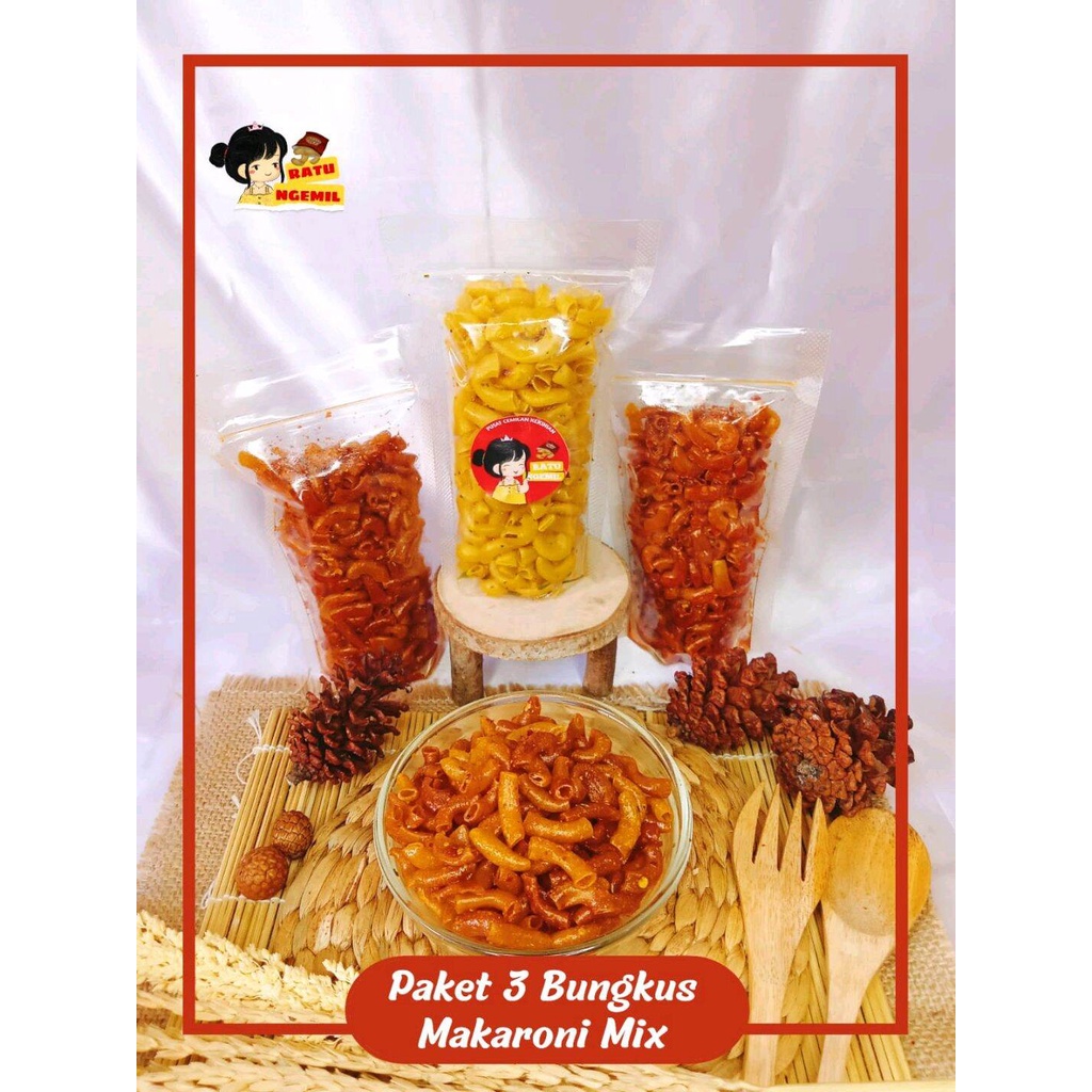 

PAKET HEMAT MAKARONI MERCON (3) BUNGKUS / MAKARONI KRIUK REMPAH / MACRONI PEDAS BANGET / MAKRONI PEDES JERUK / MAKRONI BANDUNG / CEMILAN BANDUNG / CAMILAN / MAKANAN PEDAS / MAKANAN RINGAN / RATUNGEMIL17.ID / VIRAL TIKTOK / JAJANAN / MAKRONI CIKRUH