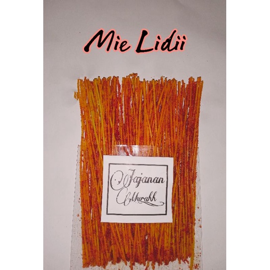 

Mie lidi 50gram Extra Pedasss