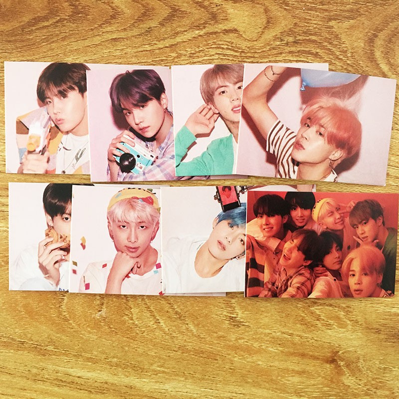 BTLO BTS LOMO set tali jepit card album kartu foto photocard bangtan persona