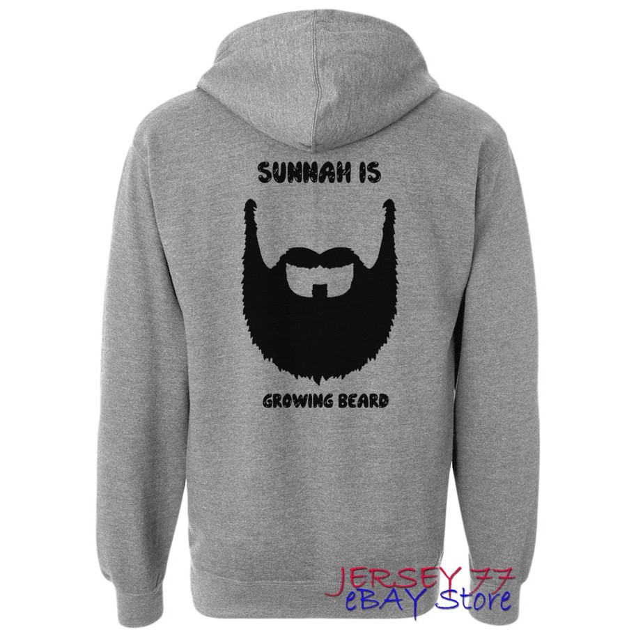HOODIE SUNNAH IS GROWING BEARD JAKET SWEATER  SUNAH JENGGOT