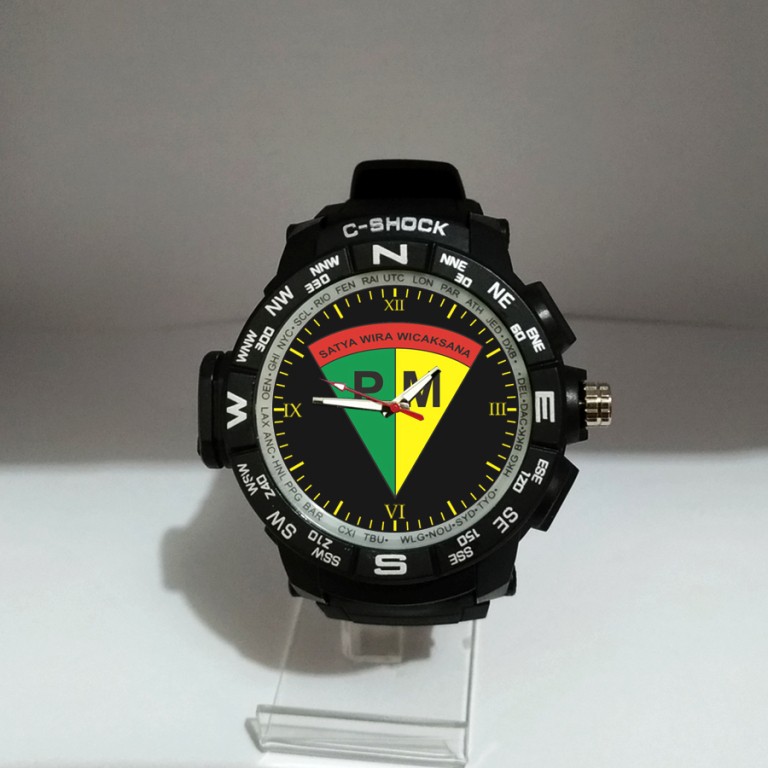  Jam  Tangan  Logo  Pm JAM  TANGAN  ANTI AIR LOGO  POLISI 