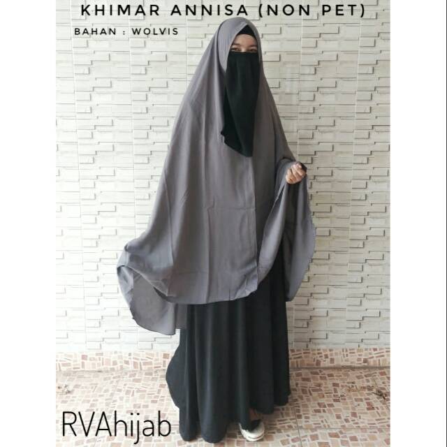Khimar annisa non pet FRER Masker Hijab