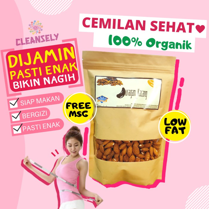 

Kacang Almond Oven Snack Camilan Makanan Ringan Cemilan Almond Zaman Now Kekinian Panggang CS8Almond