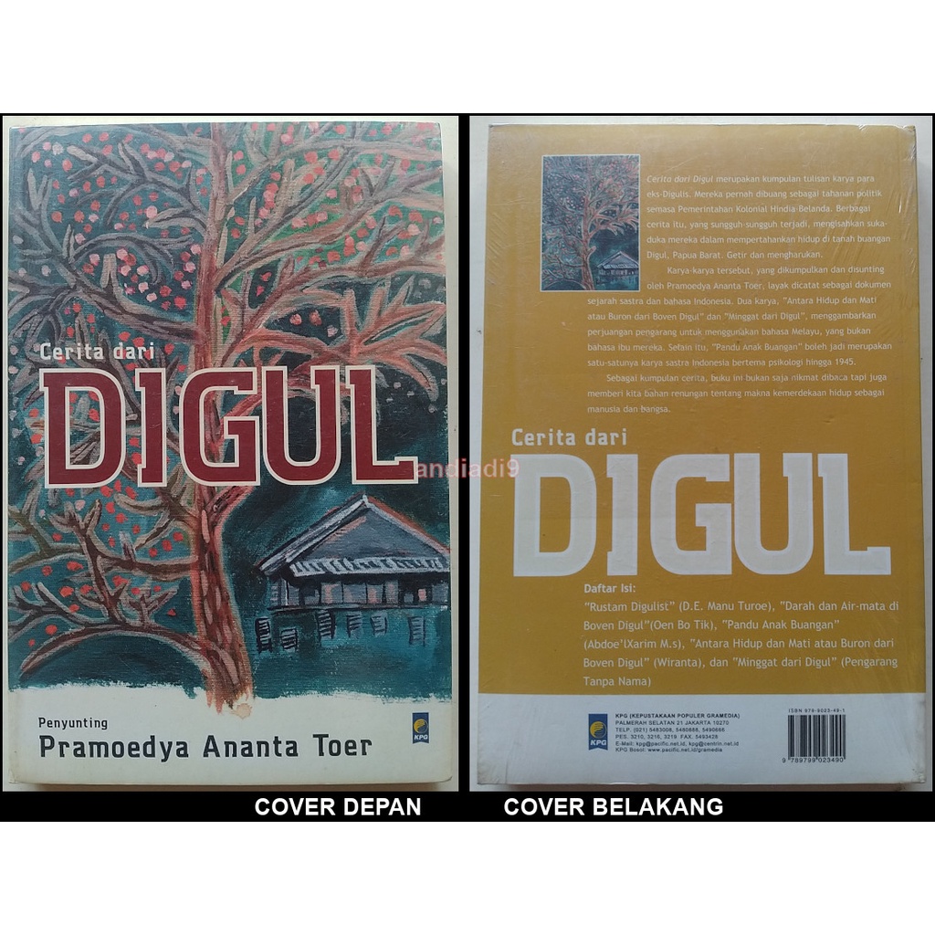 CERITA DARI DIGUL PRAMOEDYA ANANTA TOER SEGEL ORIGINAL