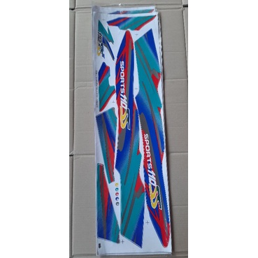 STIKER STRIPING LIS BODY MOTOR YAMAHA VEGA  FIZ R SS TWO 2 VARIASI BIRU HIJAU  F1ZR FIZR