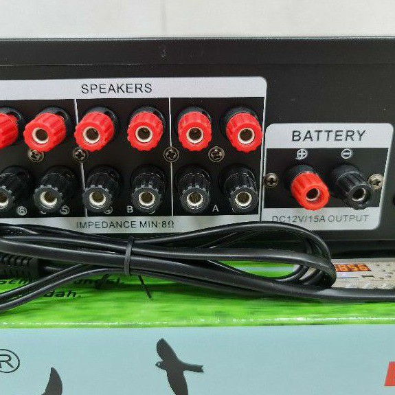 Amplifier Walet 3 player 6 channel plus 3 suara panggil tarik dan inap