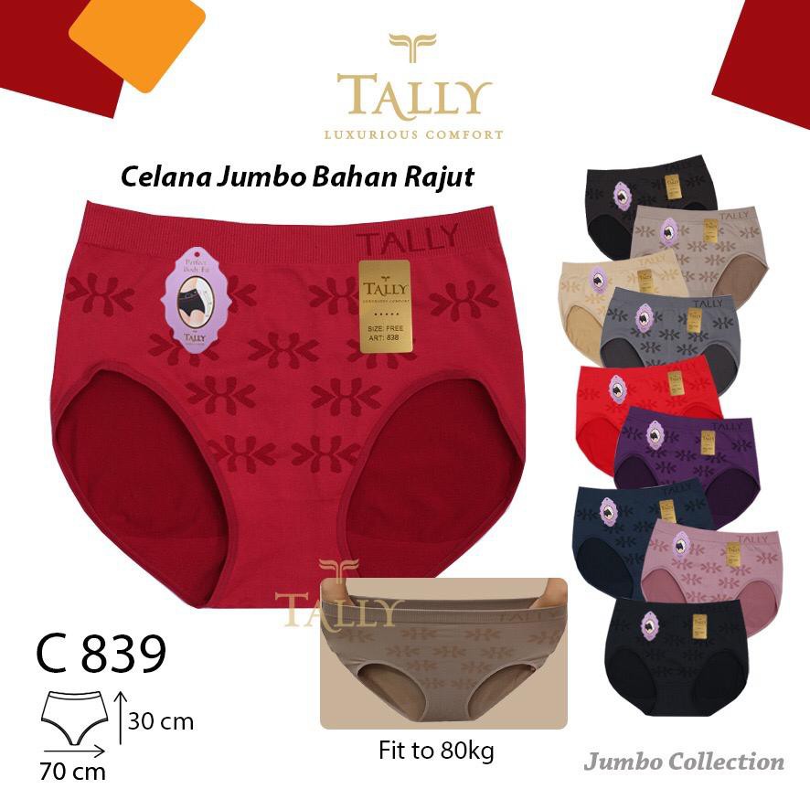 TALLY CD CELANA DALAM RAJUT JUMBO 839 I FREE SIZE | FIT XXXL