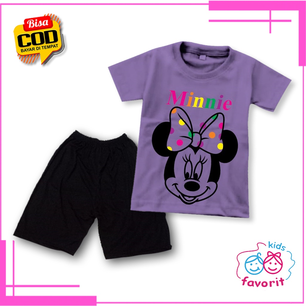 Favorit kids baju setelan anak perempuan lengan pendek