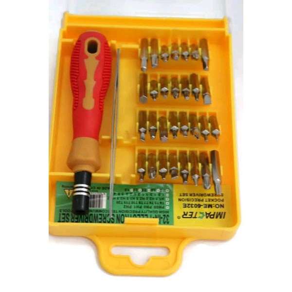 Obeng Set 32 In 1 - Obeng Set Termurah - Impecter 32 in 1 - Multifungsi - Obeng Tools Set