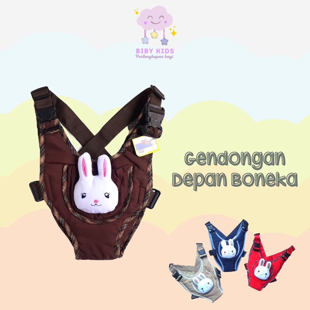 Gendongan Depan Boneka 3D Bayi Perlengkapan Bayi Carier Baby Newborn Peralatan Travelling