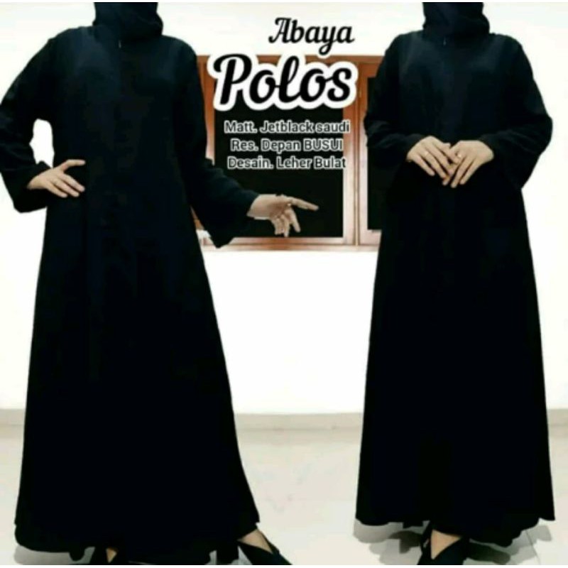 Abaya polos abaya hitam polosan