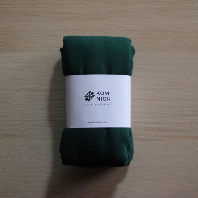 HIJAB JILBAB VOAL PLAIN SQUARE TEXTURE HIJAU BOTOL