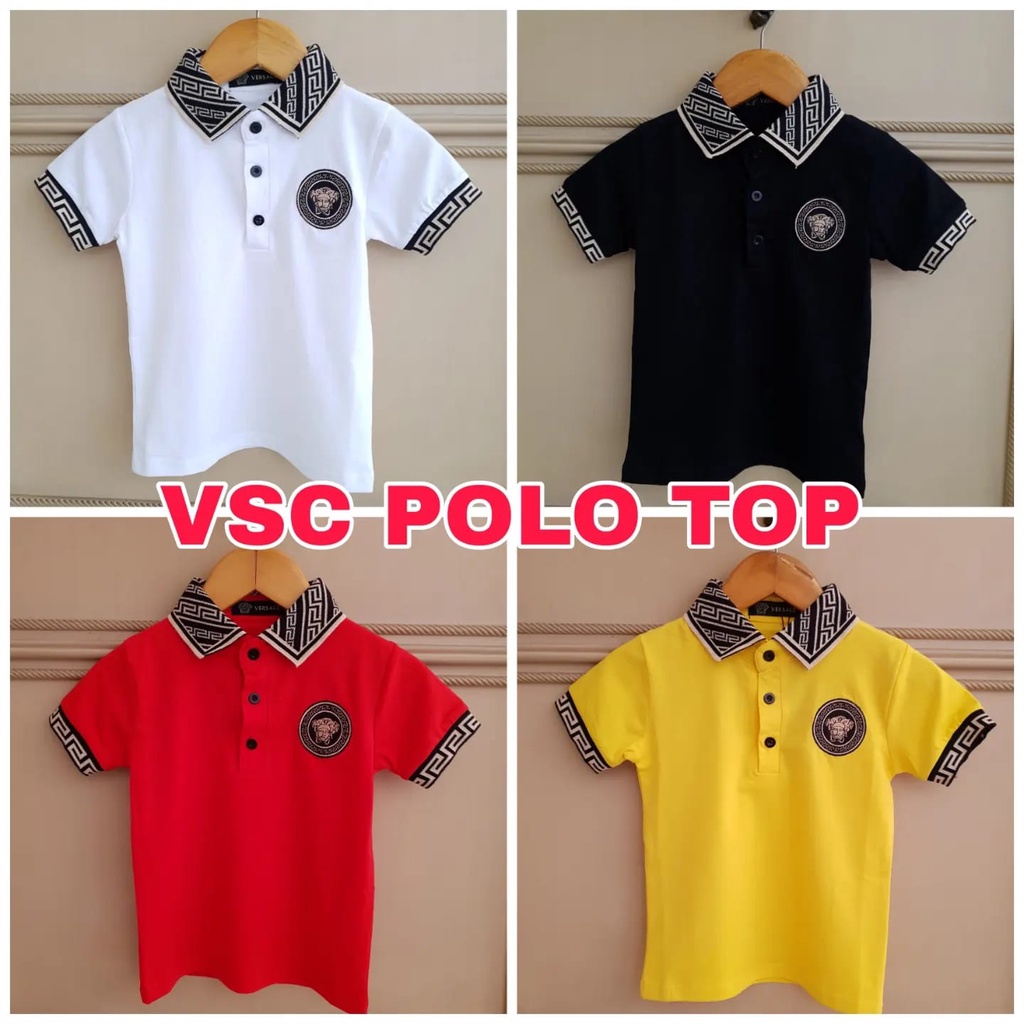 VCS POLO TOP BAJU KAOS KERAH POLO ANAK COWOK IMPORT BRANDED ADEM