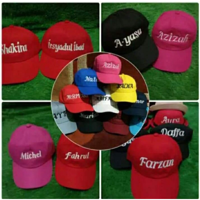 Topi Baseball Anak Free Bordir Nama Suka suka