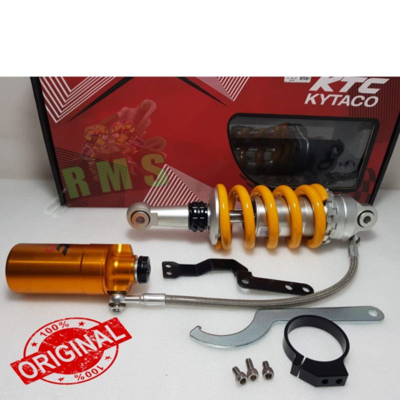Shock Monoshock KTC KYTACO HR - O3 Satria Fu 150 Fi Karbu Sonic 150 Tabung Pisah 295mm 220mm - Yello
