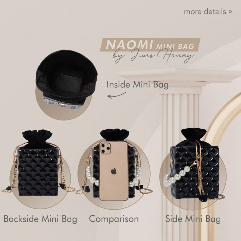 Naomi mini bag Jimshoney Original Tas selempang wanita import fashion jelly sling bag realpic cod