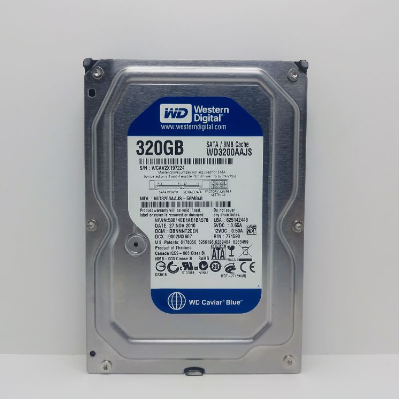 Hardisk 320GB WD Blue Sata 3,5&quot; -Hardisk Internal Pc New Ori Hdd For Pc -Cctv