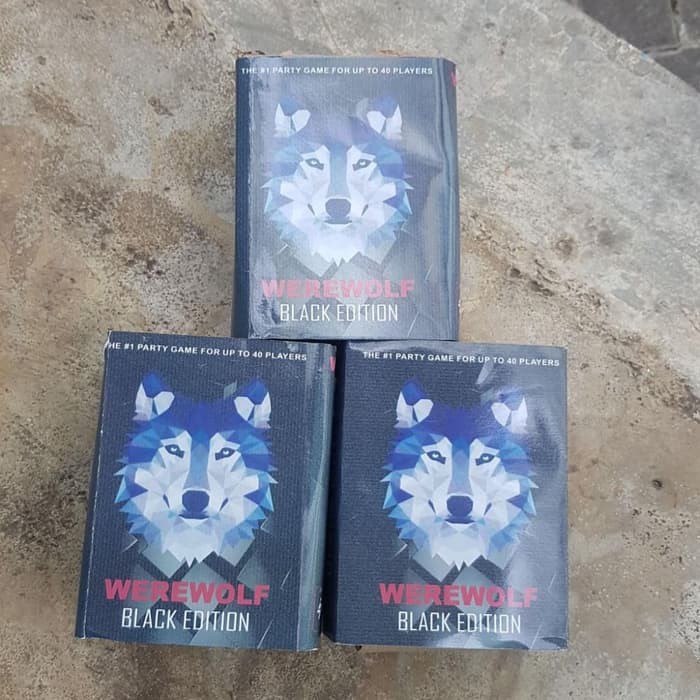 Permainan Kartu Werewolf Premium Basic BLACK EDITION
