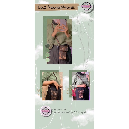 Tas Handphone kain perca