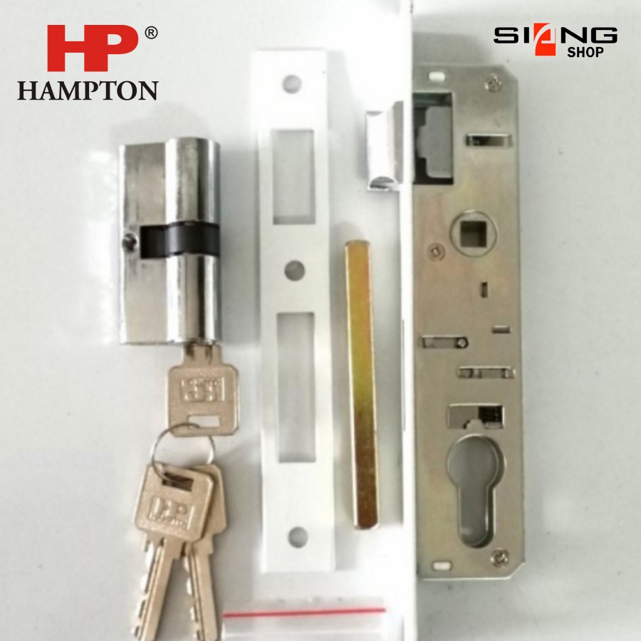 Kunci Pintu Aluminium Hampton 2170 Komplit Set (Untuk Kusen 3&quot;-9055)