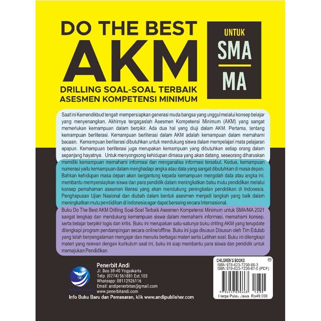 Buku Do The Best Akm Drilling Soal Soal Terbaik Asesmen Kompetensi Minimum Untuk Sma Ma 2021 Shopee Indonesia