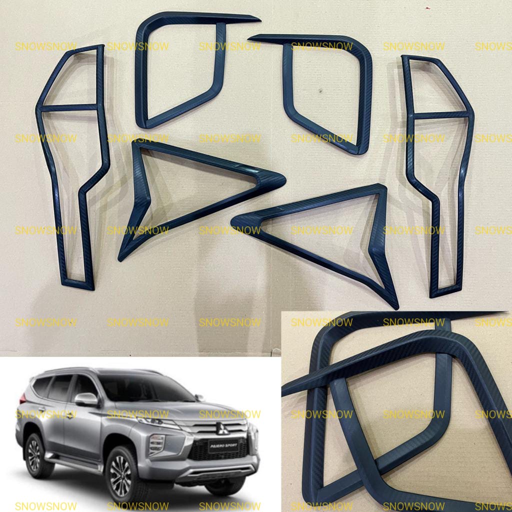 Paket Garnish Depan Bawah Belakang All New Pajero 2021 2022 2023 UP Carbon Doff