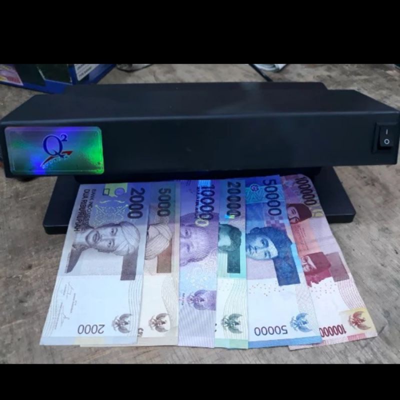 Promo termurah money detektor alat pengecek uang palsu asli kertas laser ultraviola/mesin pengecek uang asli dan palsu