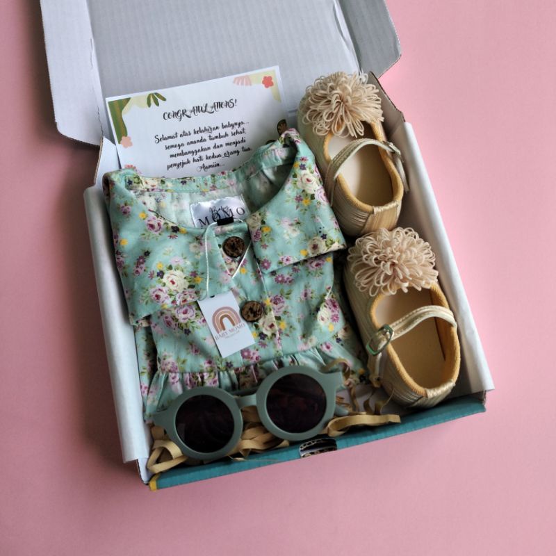 hampers bayi/hampers baby/kado bayi/kado melahirkan/baby gift set/kado bayi baru lahir/kado lahiran/kado bayi new born/parsel bayi/parcel bayi/parsel bayi murah/hampers/gift set baby/kado bayi laki laki/ kado bayi perempuan/kadobayi kembar/paket hampers-Sahla dress Mint
