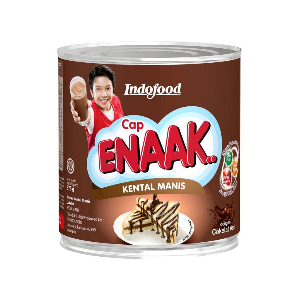 

Susu Kental Manis Indofood Enaak COKLAT 370gr