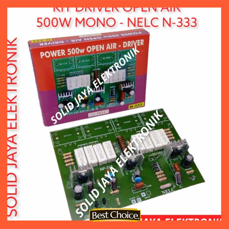 KIT DRIVER POWER OPEN AIR 500W MONO AMPLIFIER AMPLI 500 W NELC N-333