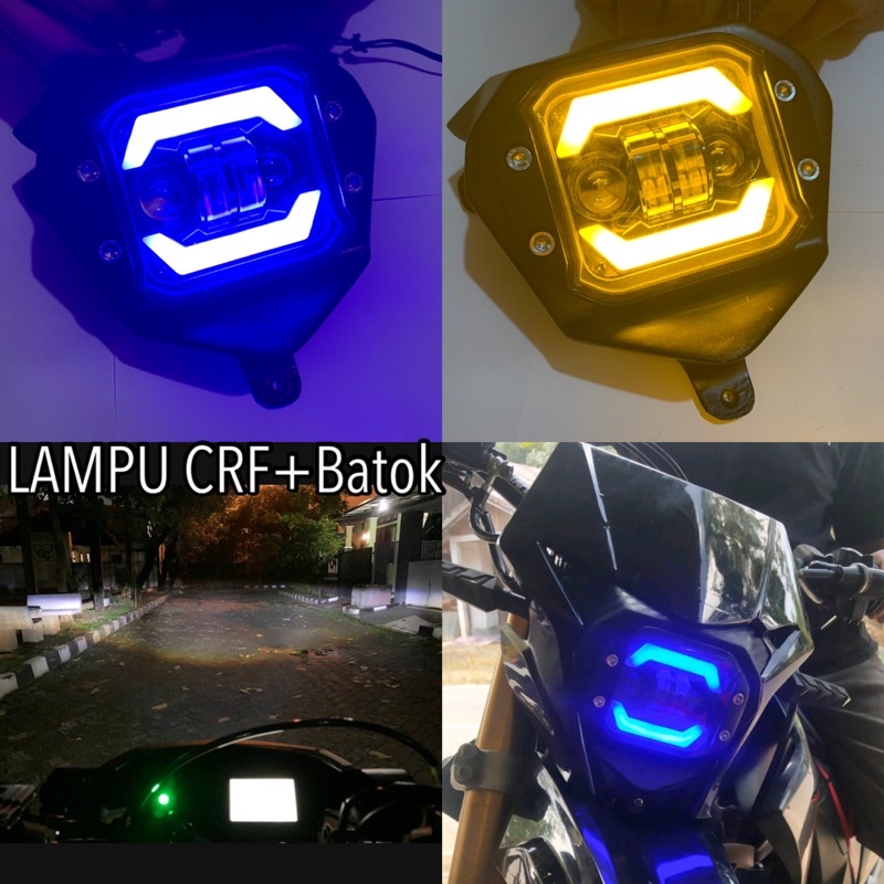 Lampu daymaker led+batok crf pnp crf Lampu depan crf+batok