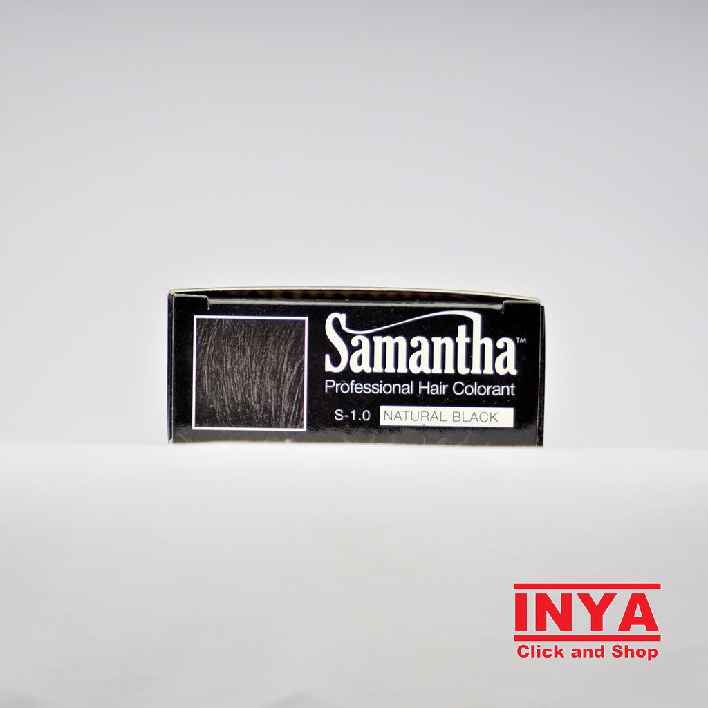 Pewarna Rambut SAMANTHA PROFESSIONAL HAIR COLORANT NATURAL BLACK 50gr - Semir Rambut