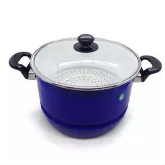 FM - Panci Maspion Stock Pot Ceria ECO Steamer 26 cm + Tutup Kaca serbaguna