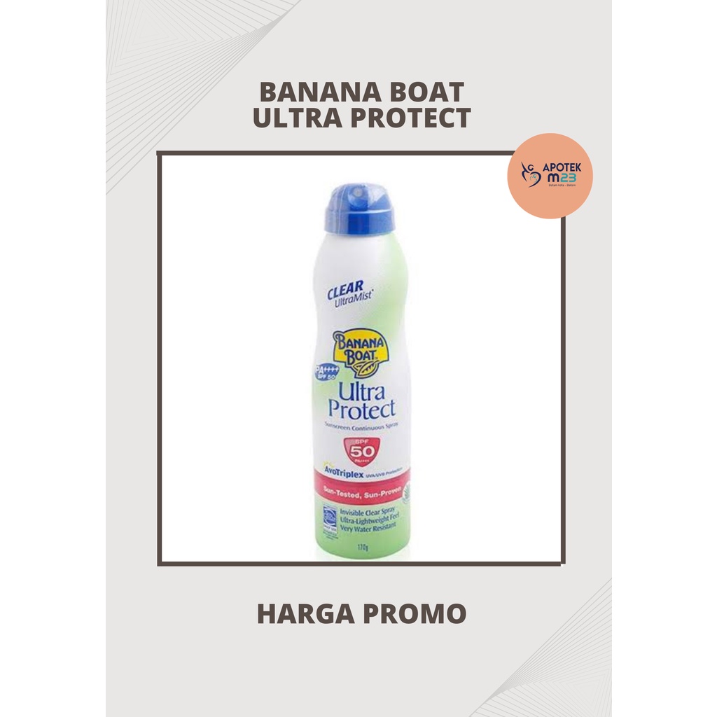 BANANA BOAT Ultra Protect Suncreen Spray SPF 50 170g - HARGA PROMO