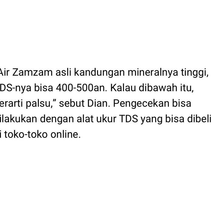 

Best Terlaris WC7VE Air zam-zam 1 liter 100% asli original (ada cashback) / air zam-zam asli 39 Best
