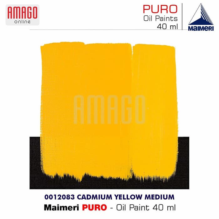 MAIMERI PURO - OIL PAINT - CADMIUM YELLOW MEDIUM - 40ML - M0012083