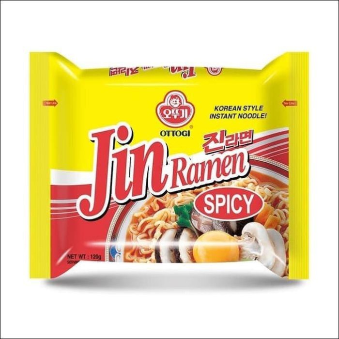 

impor-mie- ottogi jin spicy ramen ramyun mie impor mi pedas korea noodle kuah -mie-impor.