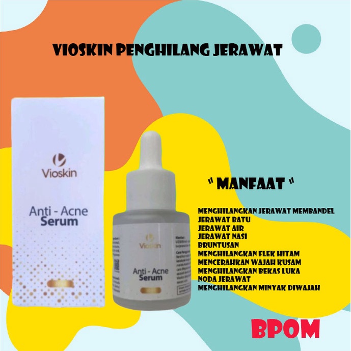 Vioskin Acne Serum Vioskin Serum Obat Penghilang Jerawat Paling Ampuh Pria Wanita Bpom Original Peng