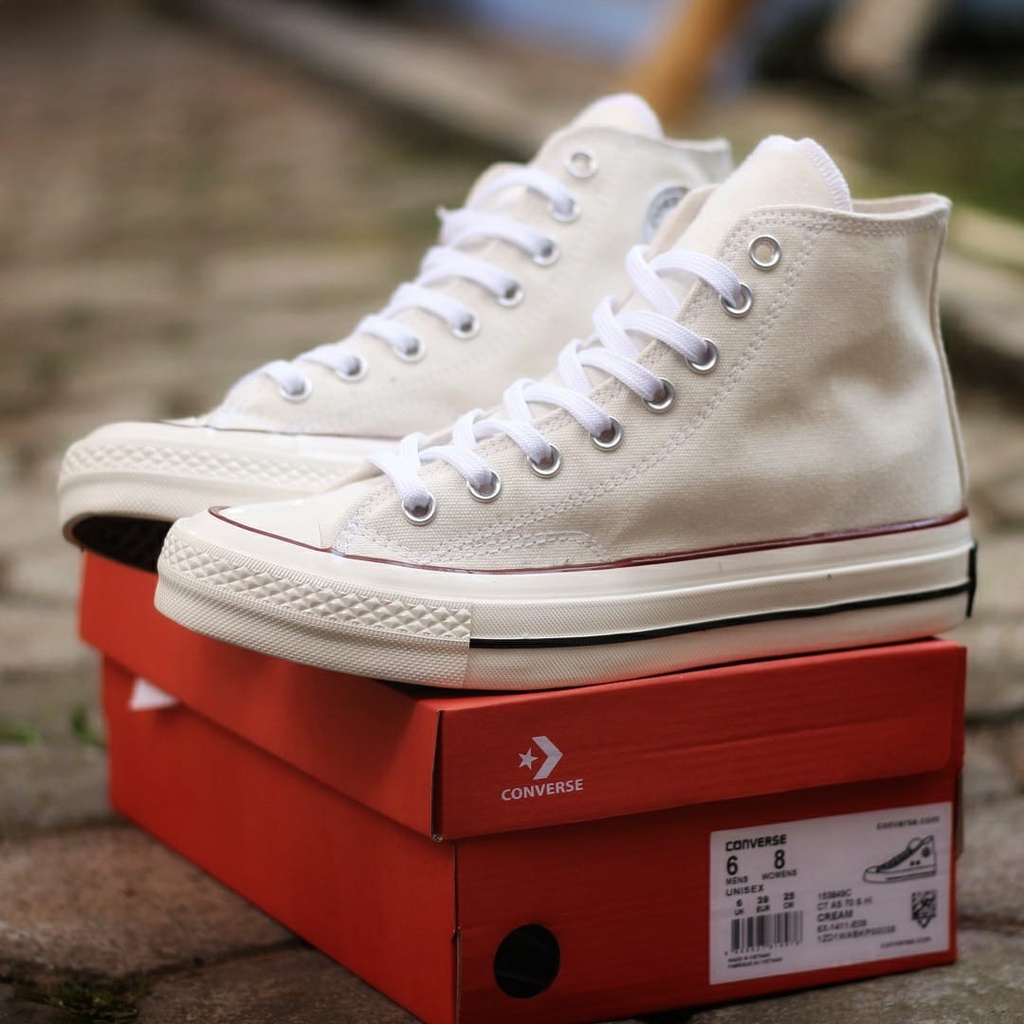 PROMO Converse 70s High Parchment Egret (Krem) | Trend Sneakers Pria Terbaru, Harga Murah, Kualitas Mewah