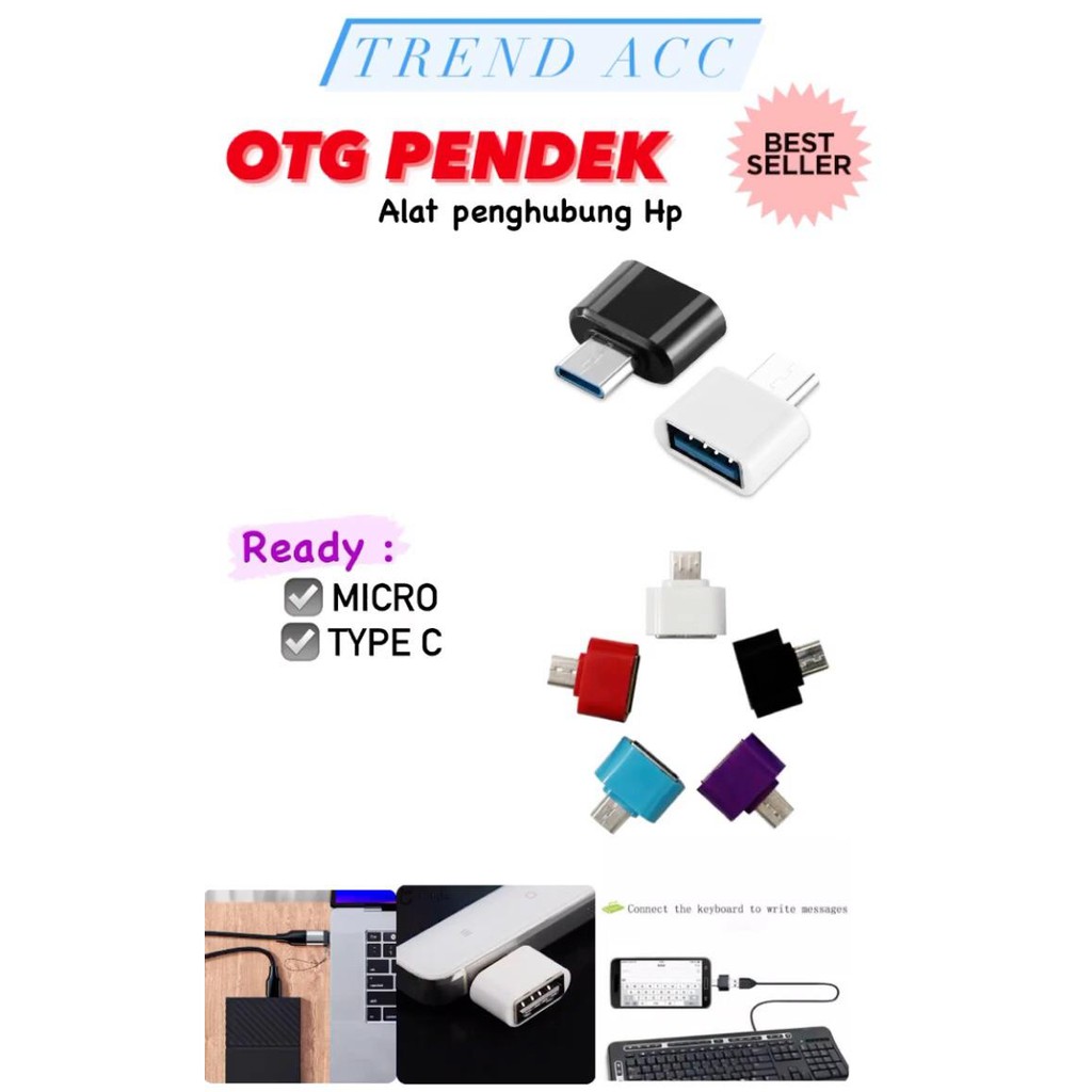 Trend-OTG Non Kabel V8 OTG non Kabel Micro USB/TYPE C MURAH