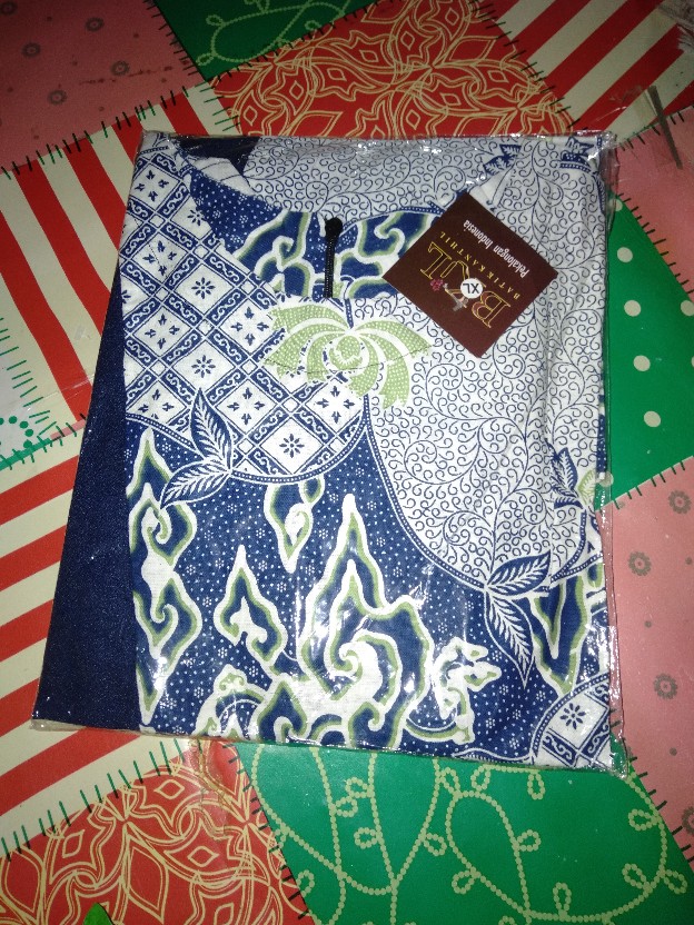 Tey-17 Batik Wanita Asj Sa Hrb026 Kenongo Kemeja Tosca Pendek
