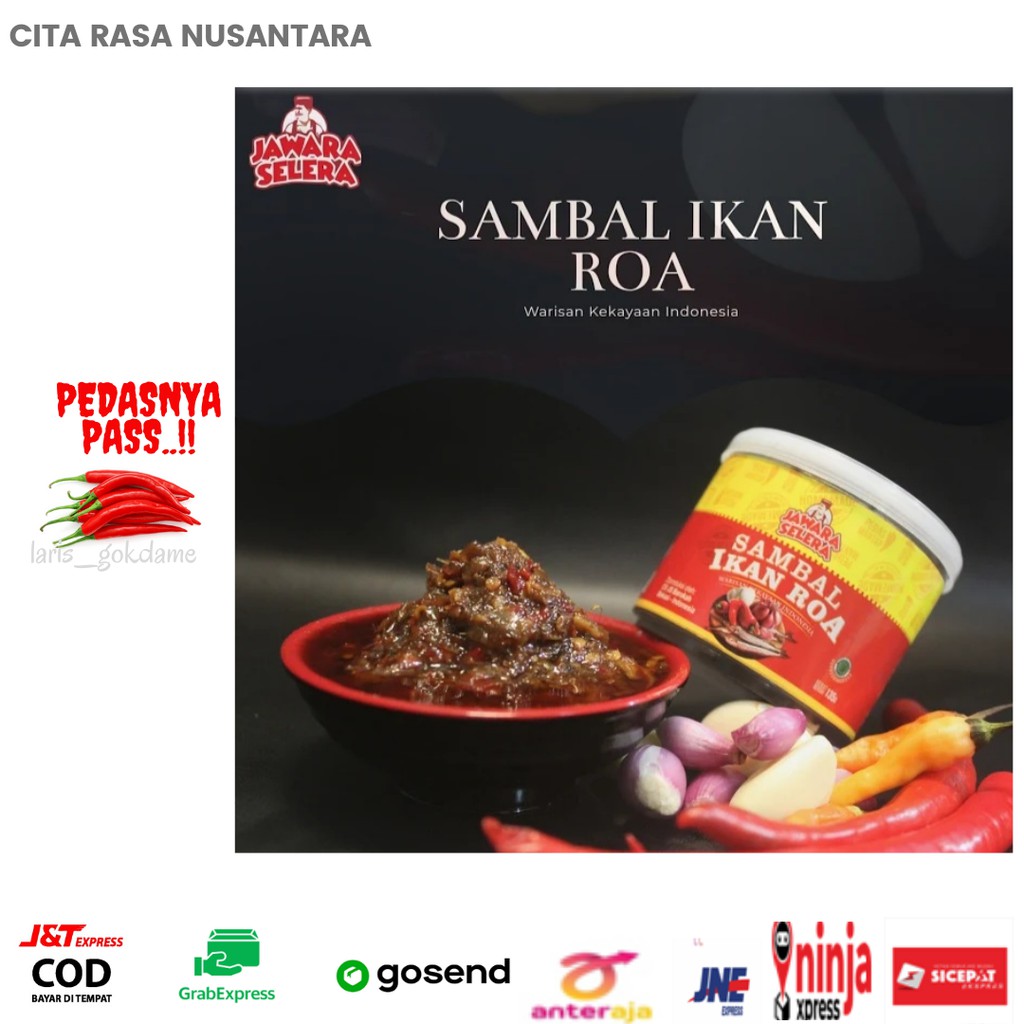 [ TERLARIS ] Sambal Roa / Sambel Roa JS Netto 135g  / Sambal Ikan Roa / Sambel Ikan Roa