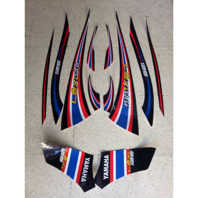 Striping Sticker Variasi Motor Yamaha Lexi Retro Shopee Indonesia