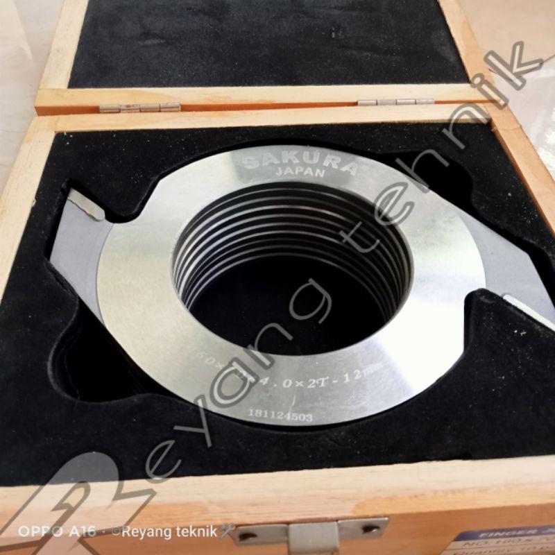 FINGER JOINT CUTTER SAKURA 160 x 70 x 4.0 x 2T Set 10 Pcs