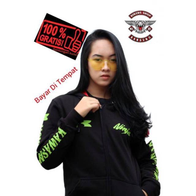 Jaket kawasaki ninja Sweater Ninja sweater pria motor ninja jaket sweater kawasaki ninja