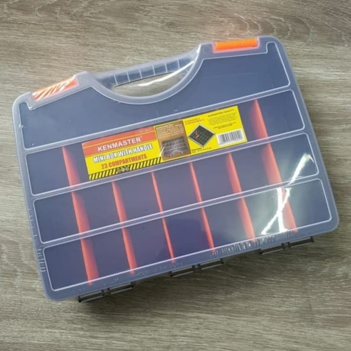 Plastik Mini Box 23 Compratment Kenmaster Mini Tool Box 23 slot - Tempat Penyimpanan