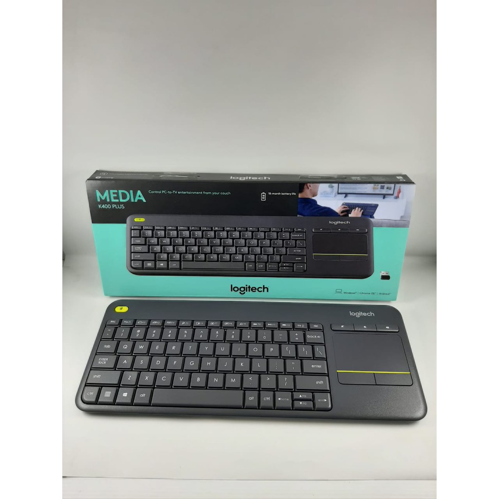 KEYBOARD WIRELESS LOGITECH K-400 PLUS