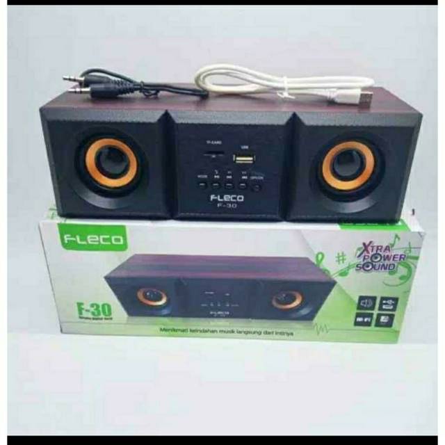 Speaker Bluetooth Fleco Speker Super Bass Spiker F30 terbaik 2020