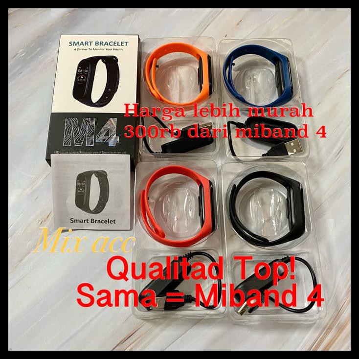 1D5R M4 SMARTBAND BRACELET SMART WATCH JAM TANGAN MI BAND 4 OEM 99.99% MHXR